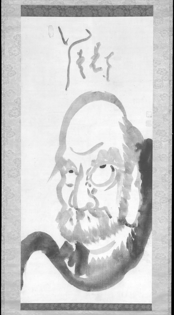 Zen Meester Hakuin (1686-1769), Bodhidharma (de legendarische Chinese grondlegger van zen)